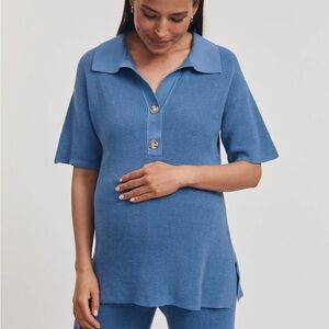 Legoe heritage BONDI CROCHET TEE (BLUE)